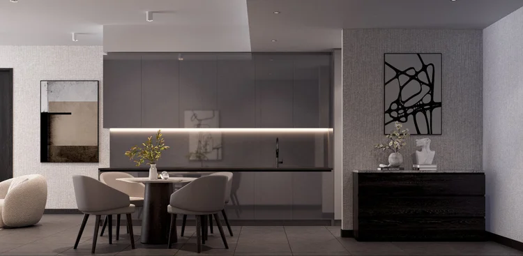 การจัดวางเฟอร์นิเจอร์คอนโด TAIT Sathorn 12 2B2 ตีความใหม่ให้มีบุคลิก