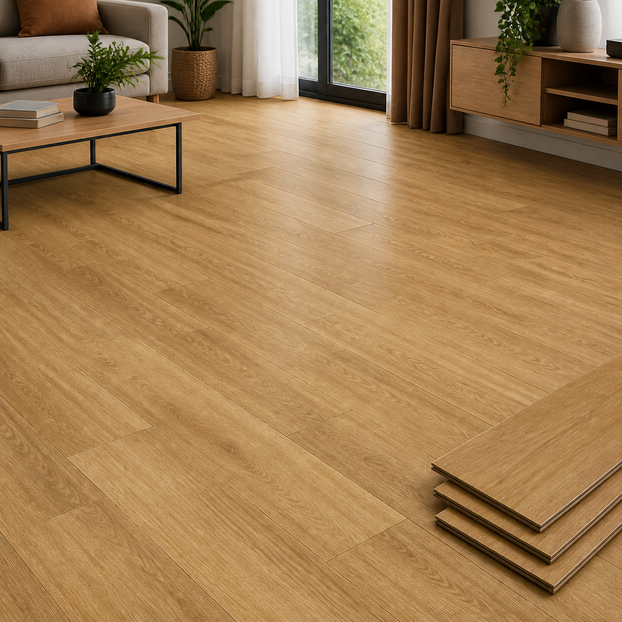 กระเบื้องยางลายไม้สีธรรมชาติ Art Tile 3 มม. รุ่น KAT002-3