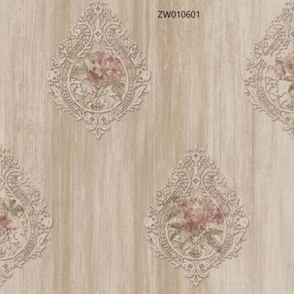 ตัวอย่างวอลเปเปอร์ตกแต่งผนัง รหัส ZW010601 จากตระกูลลายเดียวกัน 2 ตัวเลือก