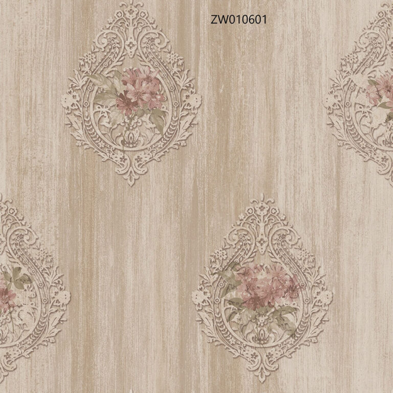 ตัวอย่างวอลเปเปอร์ตกแต่งผนัง รหัส ZW010601 จากตระกูลลายเดียวกัน 2 ตัวเลือก