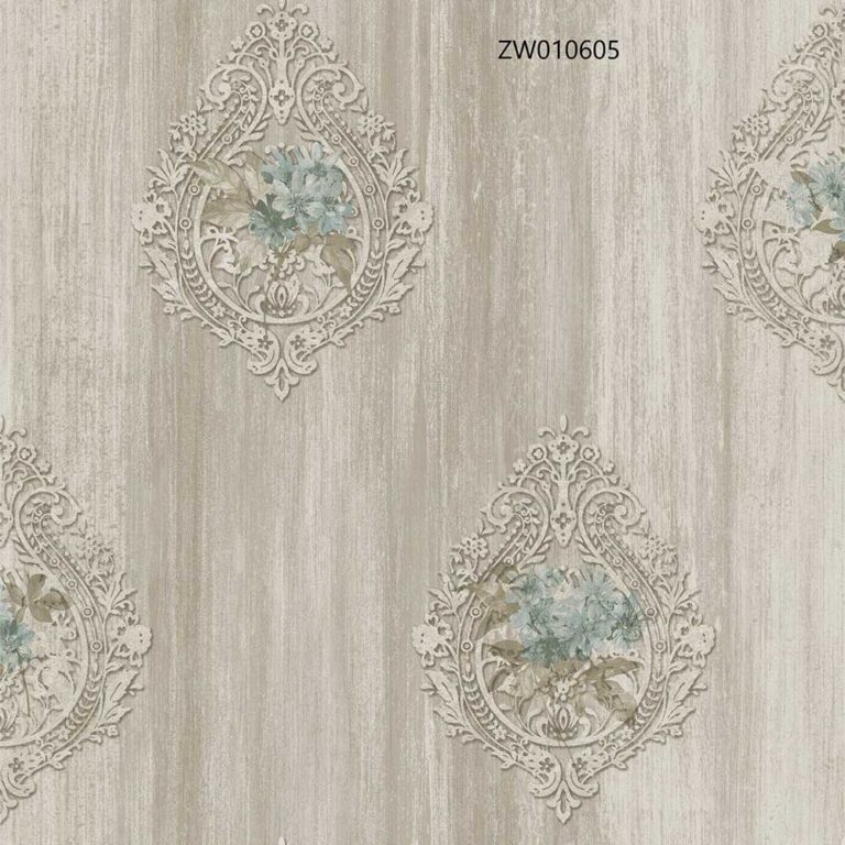 ตัวอย่างวอลเปเปอร์ตกแต่งผนัง รหัส ZW010605 จากตระกูลลายเดียวกัน 2 ตัวเลือก
