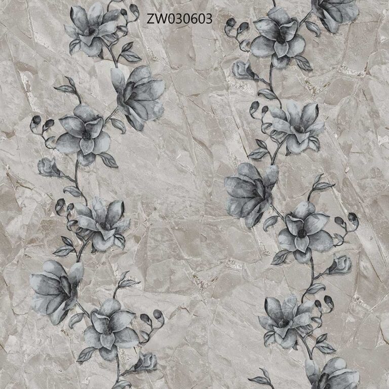 ตัวอย่างวอลเปเปอร์ตกแต่งผนัง รหัส ZW030603 จากตระกูลลายเดียวกัน 5 ตัวเลือก